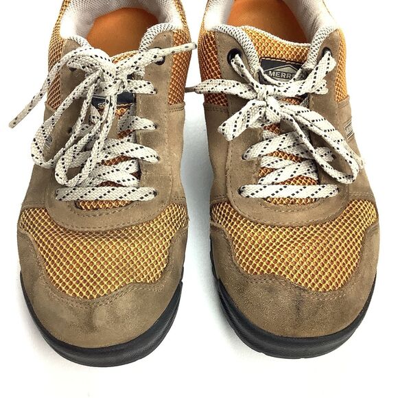 Merrell Solo Outdoor Trail Sneaker Shoes Men's 7 Tan Orange Hiking Walking - Picture 8 of 15